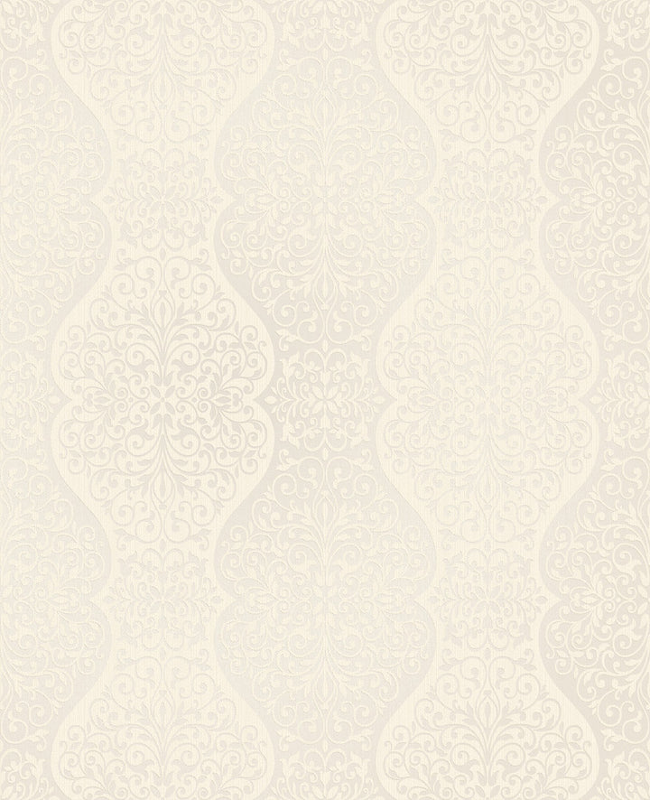 Cadence Beige Scroll Wallpaper by Decorline Evolve Covers about 56.4 square feet 20.5-in by 33-ft long roll Unpasted 12.6 - Fabric Carolina -