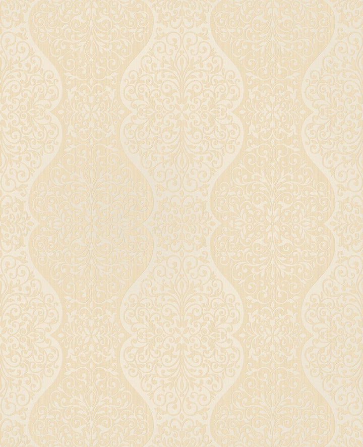 Cadence Gold Scroll Wallpaper by Decorline Evolve Covers about 56.4 square feet 20.5-in by 33-ft long roll Unpasted 12.6 - Fabric Carolina -