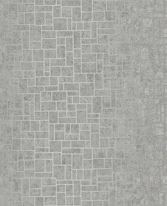 Etude Silver Geometric Wallpaper by Decorline