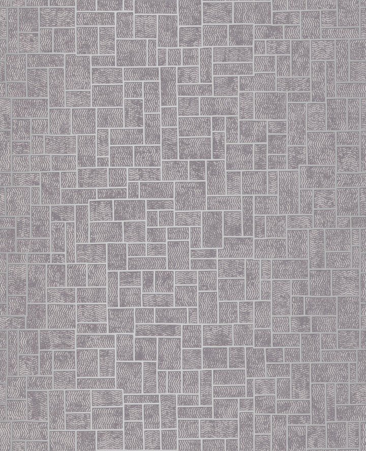 Etude Purple Geometric Wallpaper by Decorline Evolve Covers about 56.4 square feet 20.5-in by 33-ft long roll Unpasted 25.2 - Fabric Carolina -