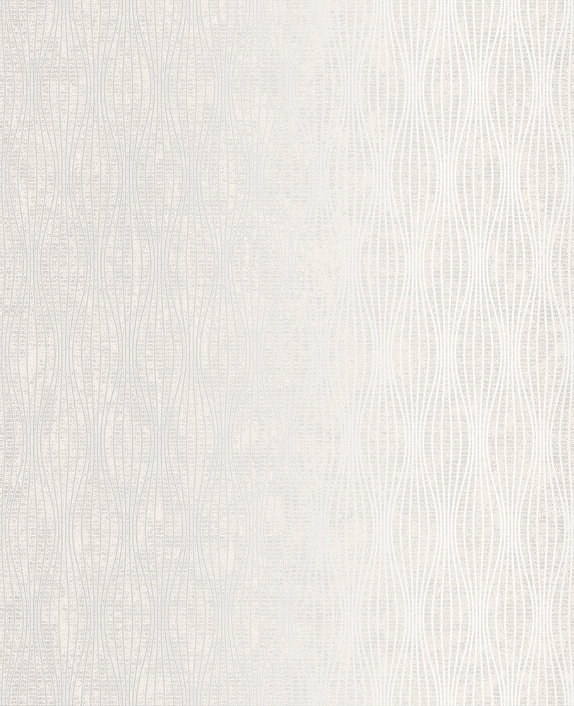 Falsetto Light Grey Wave Wallpaper by Decorline Evolve Covers about 56.4 square feet 20.5-in by 33-ft long roll Unpasted 0 - Fabric Carolina -