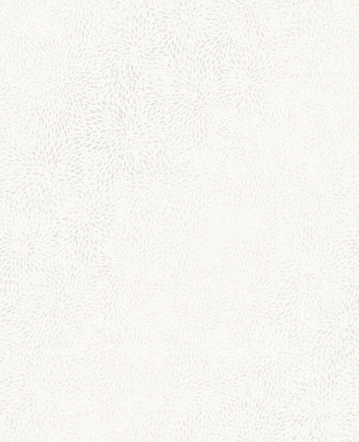 Mezzo White Floral Wallpaper by Decorline Evolve Covers about 56.4 square feet 20.5-in by 33-ft long roll Unpasted 25.2 - Fabric Carolina -