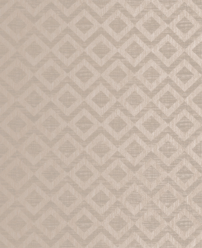 Cadenza Brown Geometric Wallpaper by Decorline Evolve Covers about 56.4 square feet 20.5-in by 33-ft long roll Unpasted 5.04 - Fabric Carolina -