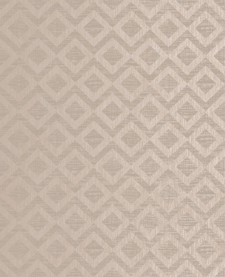 Cadenza Brown Geometric Wallpaper by Decorline Evolve Covers about 56.4 square feet 20.5-in by 33-ft long roll Unpasted 5.04 - Fabric Carolina -