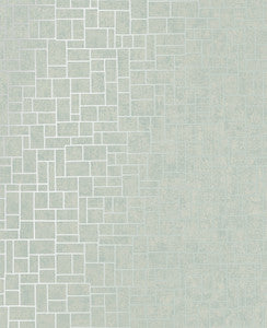 Etude Green Geometric Wallpaper by Decorline