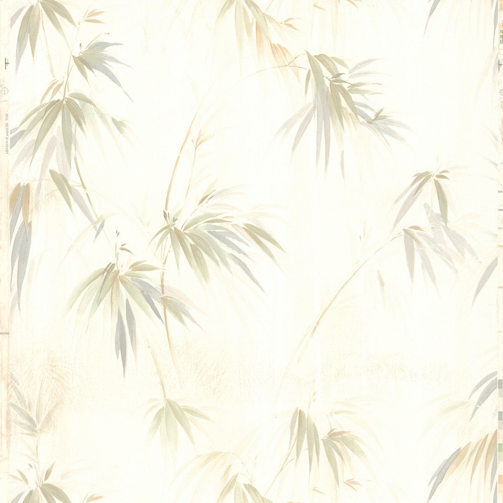 Fern Beige Fade Wallpaper by Brewster Kitchen, Bed, & Bath IV Covers about 56.4 square feet 20.5-in by 33-ft long roll Unpasted 21 - Fabric Carolina -