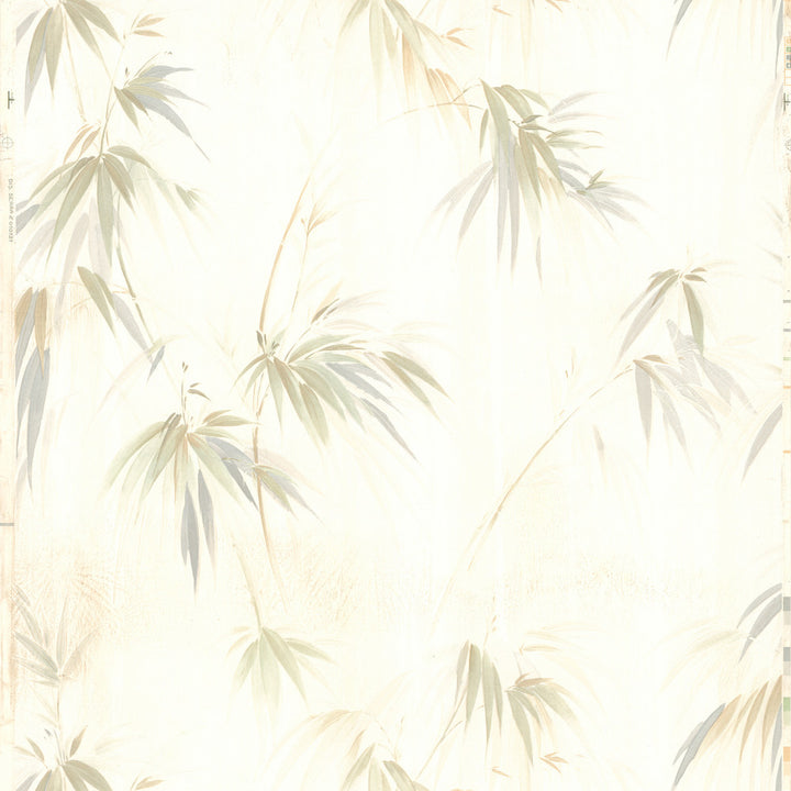Fern Beige Fade Wallpaper by Brewster Kitchen, Bed, & Bath IV Covers about 56.4 square feet 20.5-in by 33-ft long roll Unpasted 21 - Fabric Carolina -