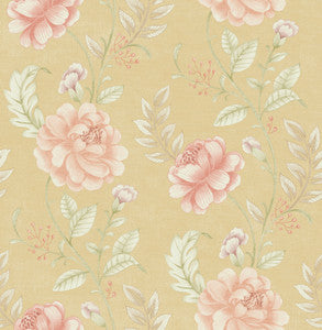 Jacobean Gold Ellie Wallpaper by Brewster