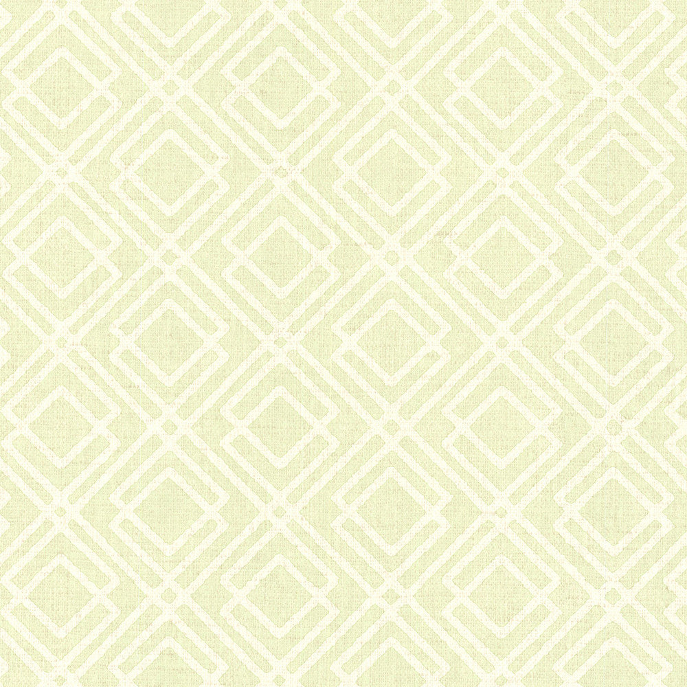 Lattice Green Milly Wallpaper by Brewster Kitchen, Bed, & Bath IV Covers about 56.4 square feet 20.5-in by 33-ft long roll Unpasted 20.9 - Fabric Carolina -
