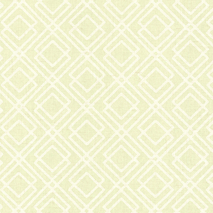 Lattice Green Milly Wallpaper by Brewster Kitchen, Bed, & Bath IV Covers about 56.4 square feet 20.5-in by 33-ft long roll Unpasted 20.9 - Fabric Carolina -