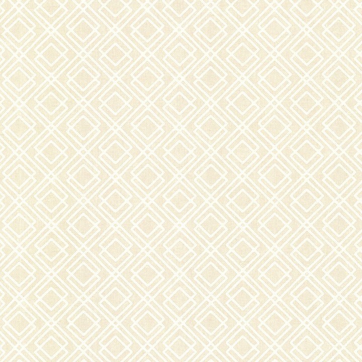 Lattice Beige Milly Wallpaper by Brewster Kitchen, Bed, & Bath IV Covers about 56.4 square feet 20.5-in by 33-ft long roll Unpasted 20.8 - Fabric Carolina -