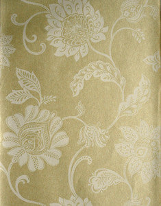 Jacobean Gold Pinkham Wallpaper by Brewster