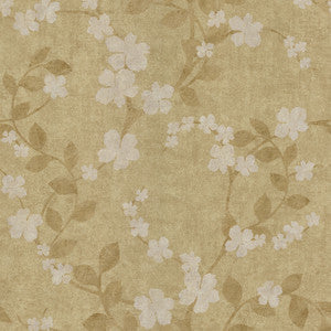 Floral Taupe Sammie Wallpaper by Brewster
