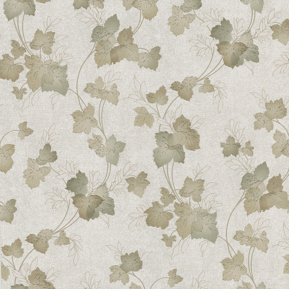 Leaf Brown Palmate Wallpaper by Brewster Kitchen, Bed, & Bath IV Covers about 56.4 square feet 20.5-in by 33-ft long roll Prepasted 20.8 - Fabric Carolina -