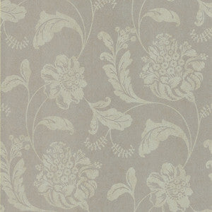 Rosie Grey Jacobean Wallpaper by Brewster