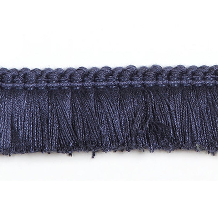 Hellenic Key Brushed Fringe Denim by Europatex Fabric Hellenic 97% Fibranne, 2% Polyester, 1% Nylon 1.25 inches - Fabric Carolina -