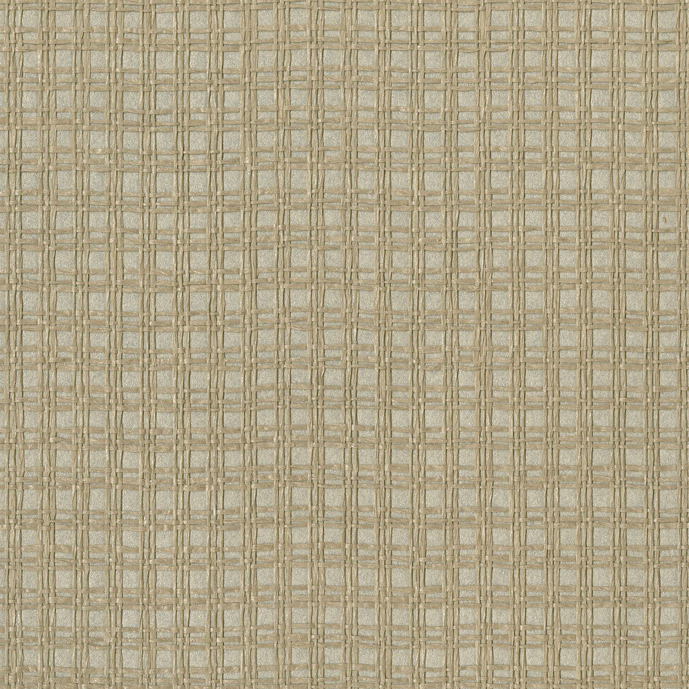 Kori Khaki Grasscloth Wallpaper by Kenneth James Zen Grasscloth Covers about 72 square feet 36-in by 24-ft long roll Unpasted 0 - Fabric Carolina -