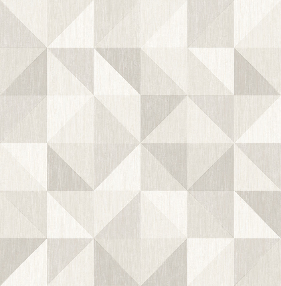 Puzzle Light Grey Geometric Wallpaper by A-Street Prints Geometrie Covers about 56.4 square feet 20.5-in by 33-ft long roll Unpasted 21 - Fabric Carolina -