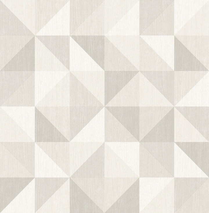 Puzzle Light Grey Geometric Wallpaper by A-Street Prints Geometrie Covers about 56.4 square feet 20.5-in by 33-ft long roll Unpasted 21 - Fabric Carolina -