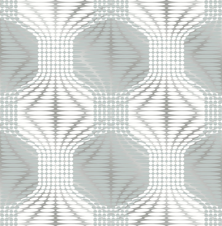 Optic Blue Geometric Wallpaper by A-Street Prints Geometrie Covers about 56.4 square feet 20.5-in by 33-ft long roll Unpasted 21 - Fabric Carolina -