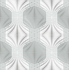 Optic Blue Geometric Wallpaper by A-Street Prints