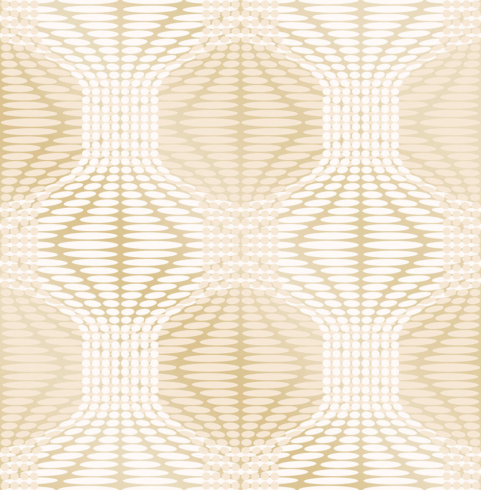 Optic Gold Geometric Wallpaper by A-Street Prints Geometrie Covers about 56.4 square feet 20.5-in by 33-ft long roll Unpasted 21 - Fabric Carolina -