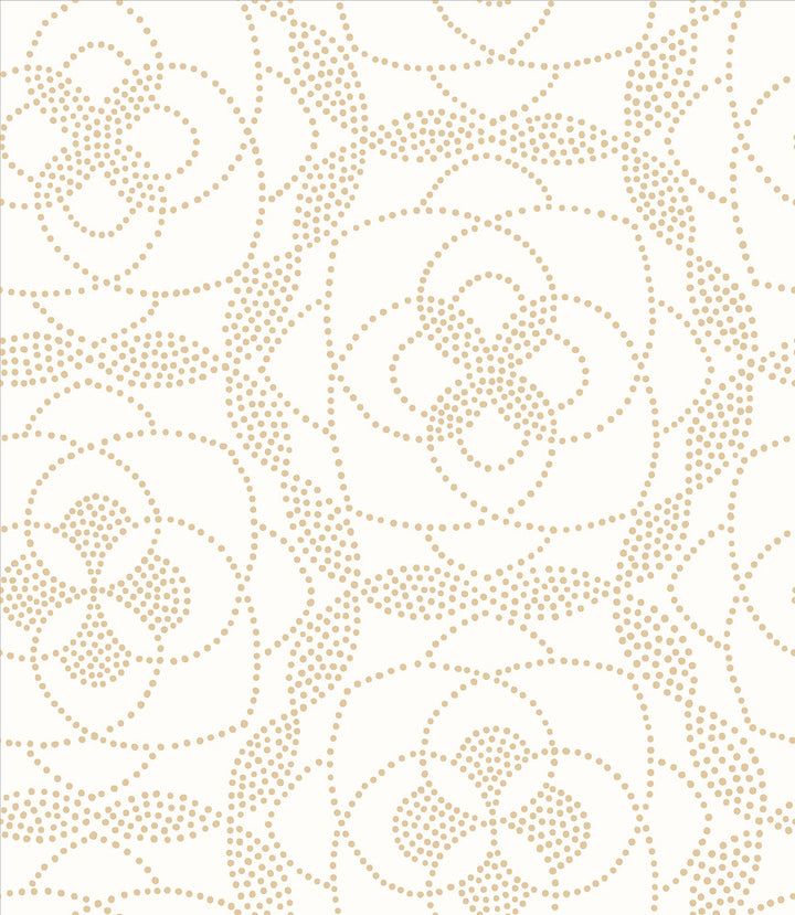 Cosmos Gold Dot Wallpaper by A-Street Prints Geometrie Covers about 56.4 square feet 20.5-in by 33-ft long roll Unpasted 23.6 - Fabric Carolina -