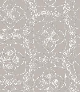 Cosmos Light Grey Dot Wallpaper by A-Street Prints