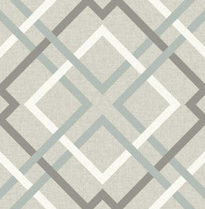 Saltire Taupe Plaid Wallpaper by A-Street Prints