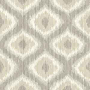 Abra Taupe Ogee Wallpaper by A-Street Prints