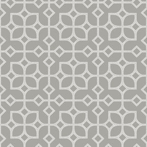 Maze Light Grey Tile Wallpaper by A-Street Prints
