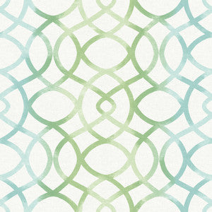 Twister Aquamarine Trellis Wallpaper by A-Street Prints