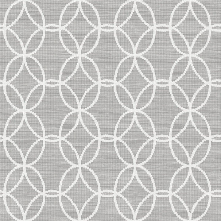 Network Grey Links Wallpaper by A-Street Prints Geometrie Covers about 56.4 square feet 20.5-in by 33-ft long roll Unpasted 20.5 - Fabric Carolina -