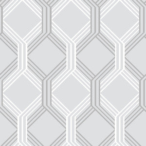 Linkage Grey Trellis Wallpaper by A-Street Prints