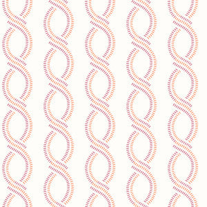 Helix Pink Stripe Wallpaper by A-Street Prints