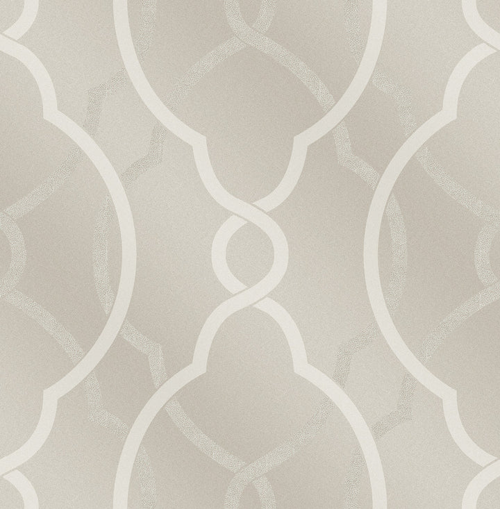 Sausalito Champagne Beaded Lattice Wallpaper by A-Street Prints Geometrie Covers about 56.4 square feet 20.5-in by 33-ft long roll Unpasted 21 - Fabric Carolina -