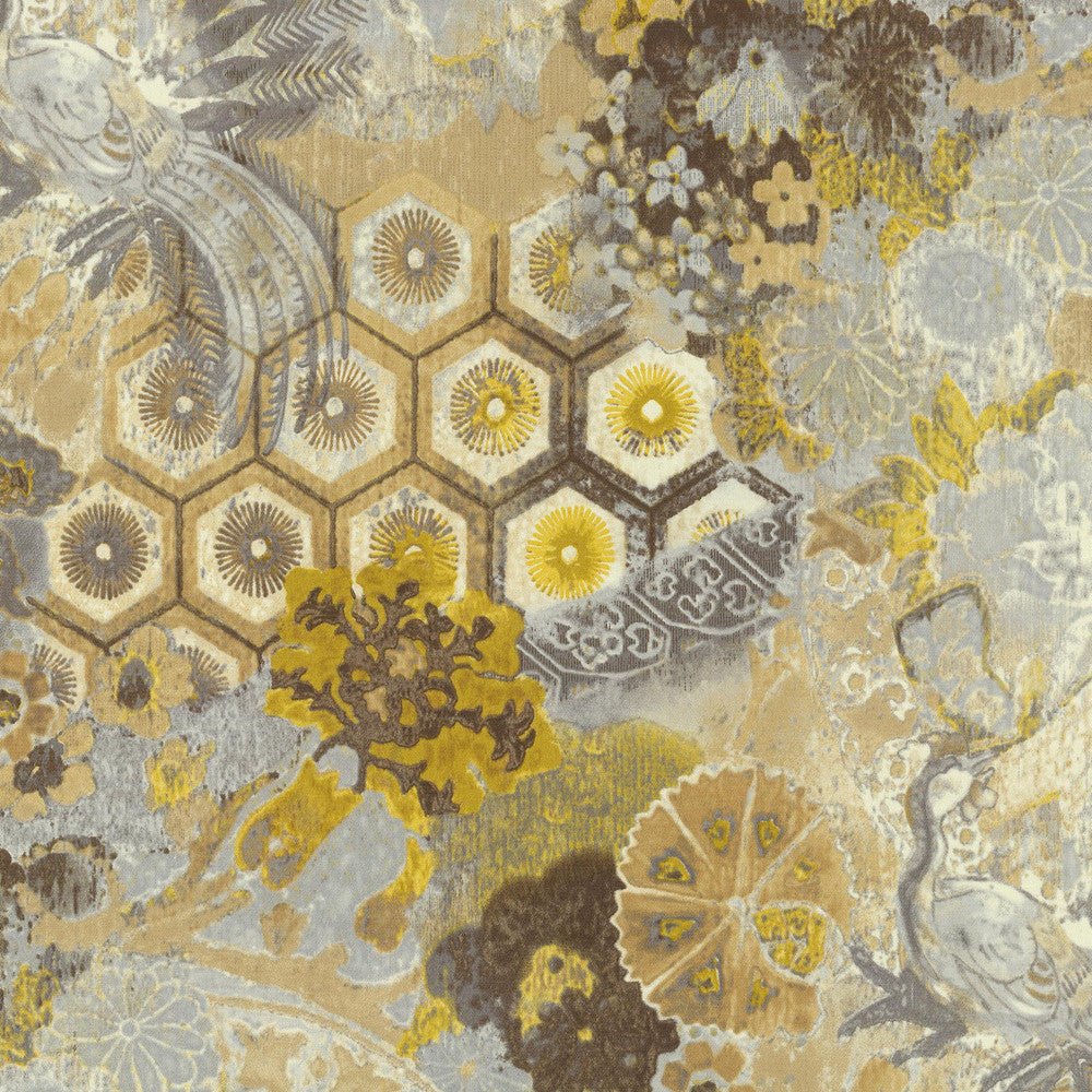 Windflower Silver Cloud 270020 by Poetic Wanderlust Fabric - 100% COTTON PERU 42000 Horizontal: 13.5 and Vertical: 25.25 54 - Fabric Carolina -
