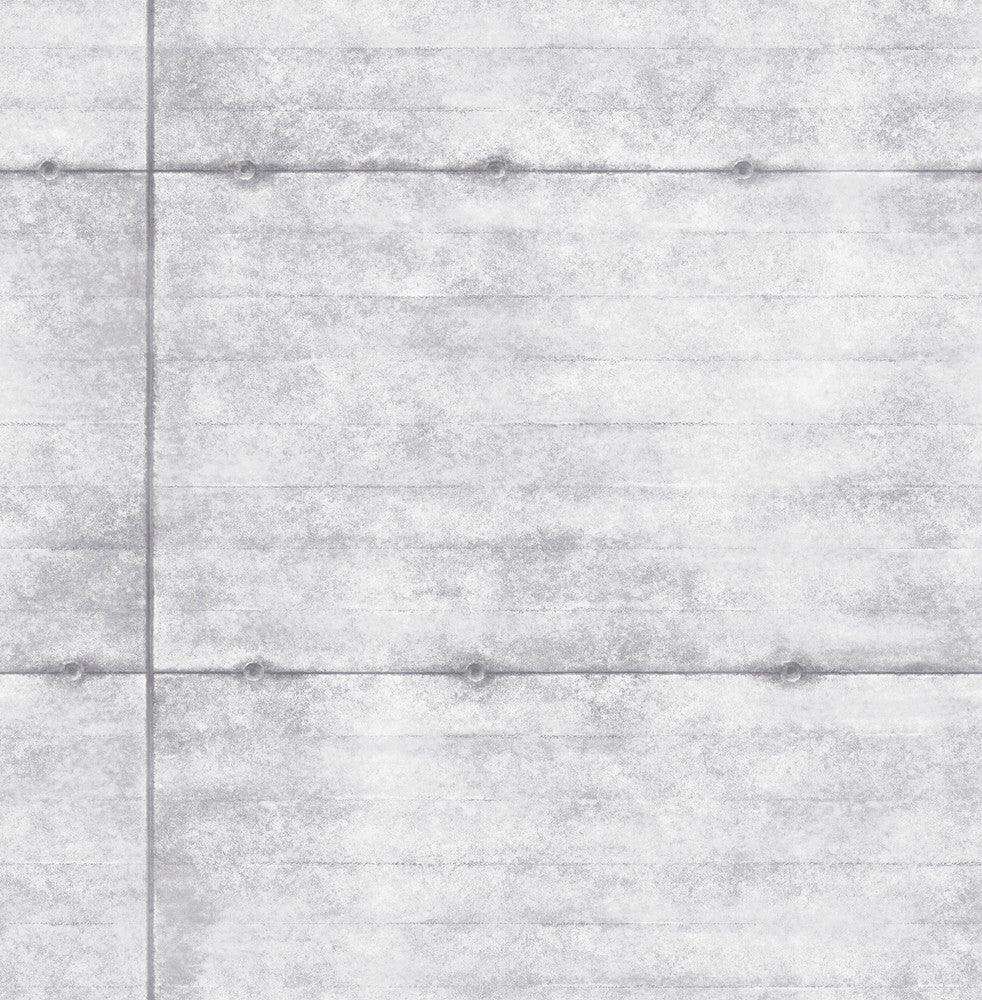 Grey Smooth Concrete Wallpaper by A-Street Prints Reclaimed Covers about 56.4 square feet 20.5-in by 33-ft long roll Unpasted 20.8 - Fabric Carolina -