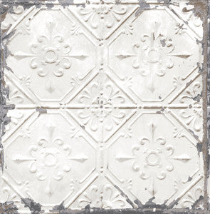 White Tin Ceiling Wallpaper by A-Street Prints