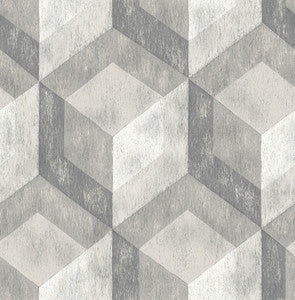 Ash Rustic Wood Tile Wallpaper by A-Street Prints