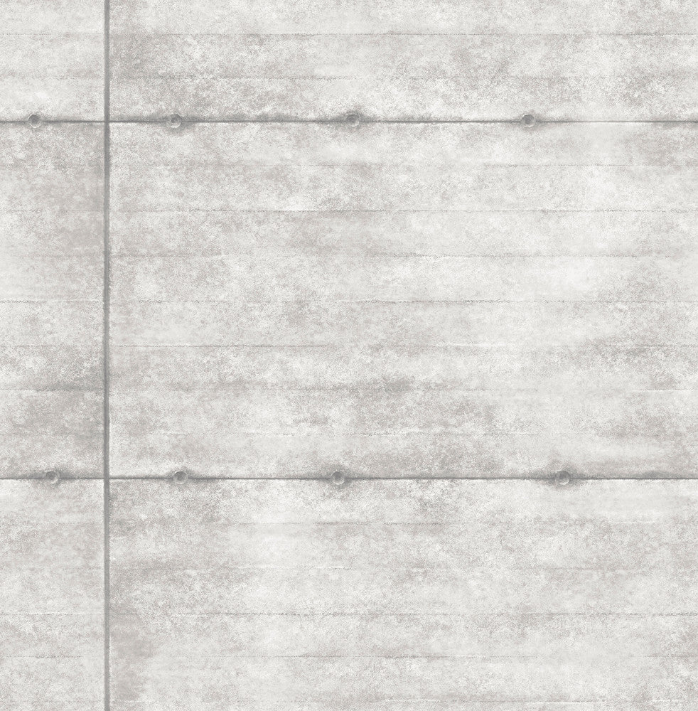 Light Grey Smooth Concrete Wallpaper by A-Street Prints Reclaimed Covers about 56.4 square feet 20.5-in by 33-ft long roll Unpasted 20.8 - Fabric Carolina -