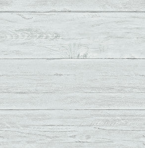 Aqua White Washed Boards Wallpaper by A-Street Prints