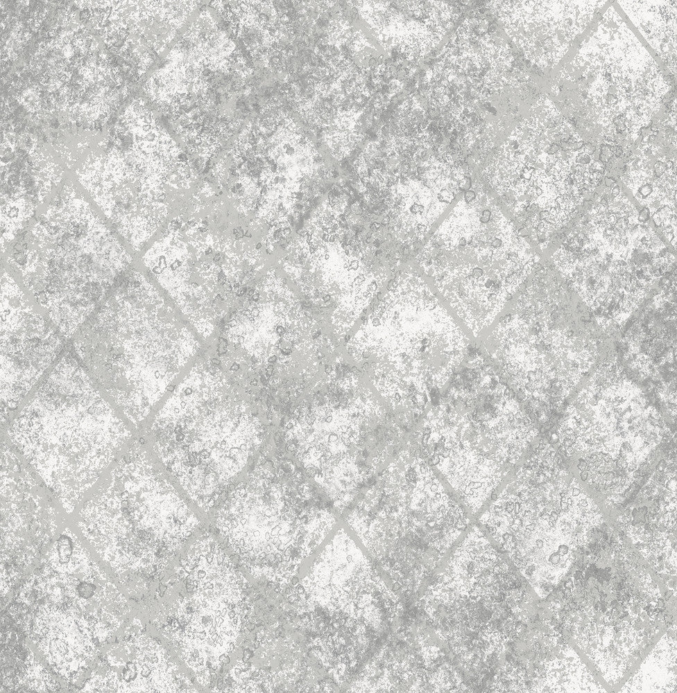 Silver Mercury Glass Wallpaper by A-Street Prints Reclaimed Covers about 56.4 square feet 20.5-in by 33-ft long roll Unpasted 20.8 - Fabric Carolina -
