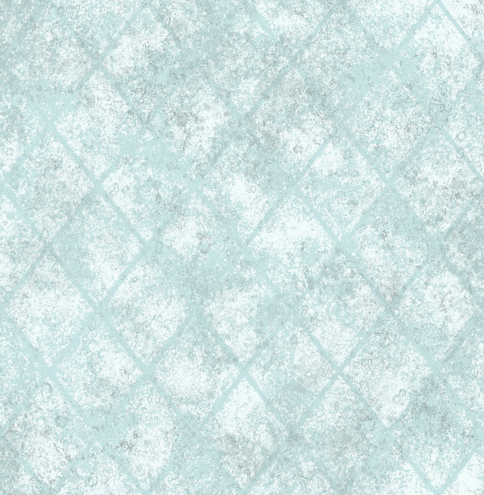 Blue Mercury Glass Wallpaper by A-Street Prints Reclaimed Covers about 56.4 square feet 20.5-in by 33-ft long roll Unpasted 20.8 - Fabric Carolina -