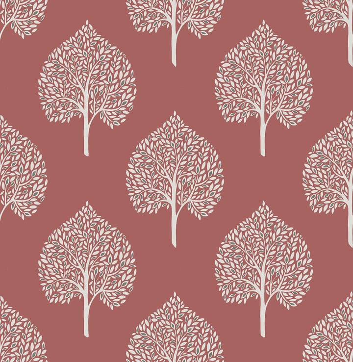 Grove Coral Tree Wallpaper by A-Street Prints Mirabelle Covers about 56.4 square feet 20.5-in by 33-ft long roll Unpasted 10.5 - Fabric Carolina -