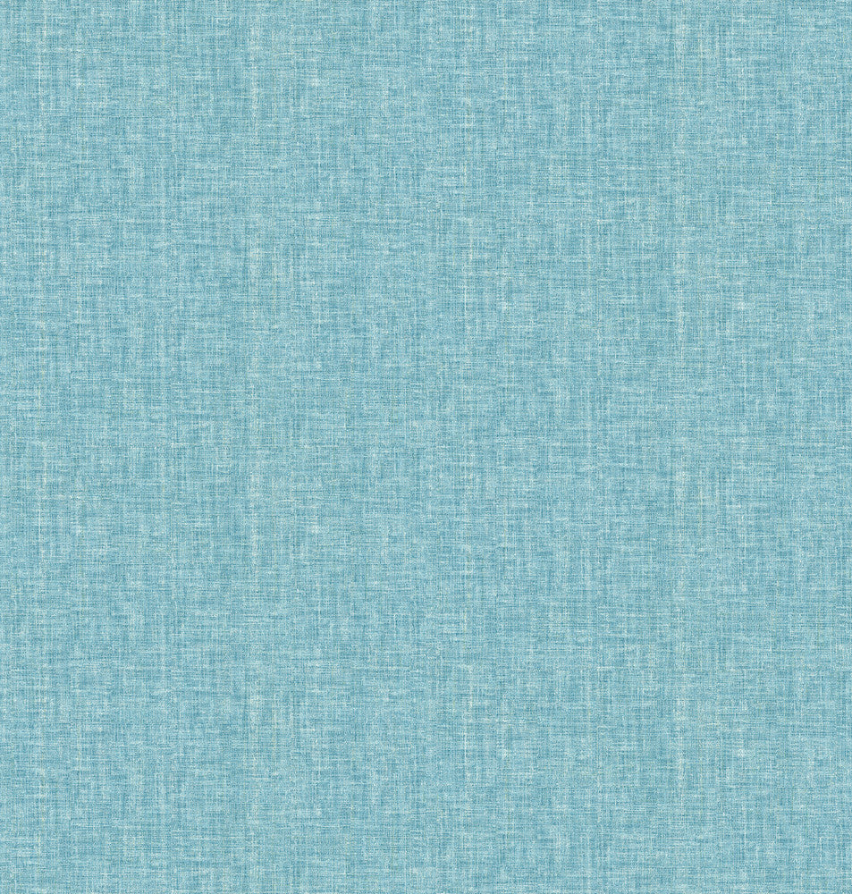 Oasis Turquoise Linen Wallpaper by A-Street Prints Mirabelle Covers about 56.4 square feet 20.5-in by 33-ft long roll Unpasted 0 - Fabric Carolina -