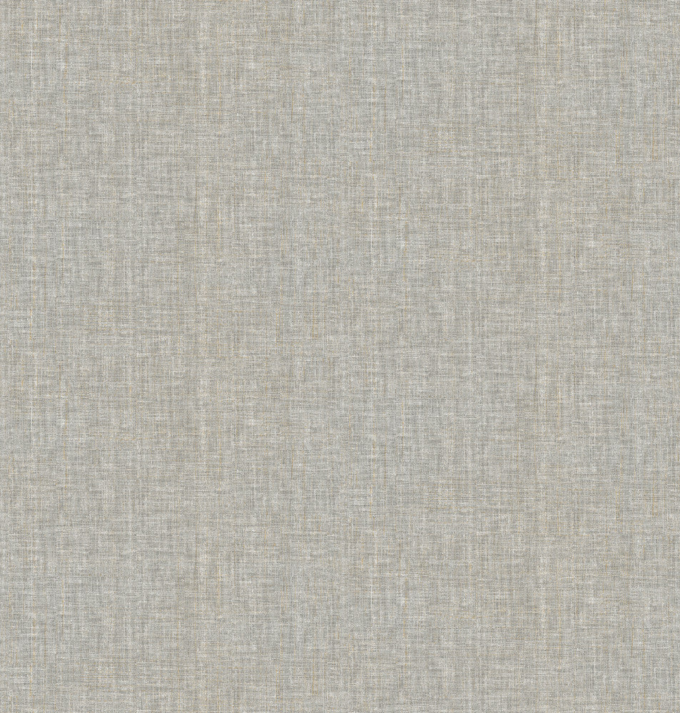 Oasis Grey Linen Wallpaper by A-Street Prints Mirabelle Covers about 56.4 square feet 20.5-in by 33-ft long roll Unpasted 0 - Fabric Carolina -