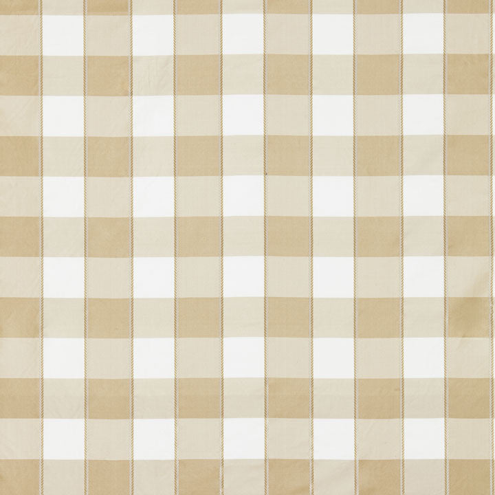 Chelsea Check Flax 27024-002 by Scalamandre Fabric FALL 2015 100% Silk - Dry Clean Only V. 4, H. 4 3/8" 54" - Fabric Carolina -