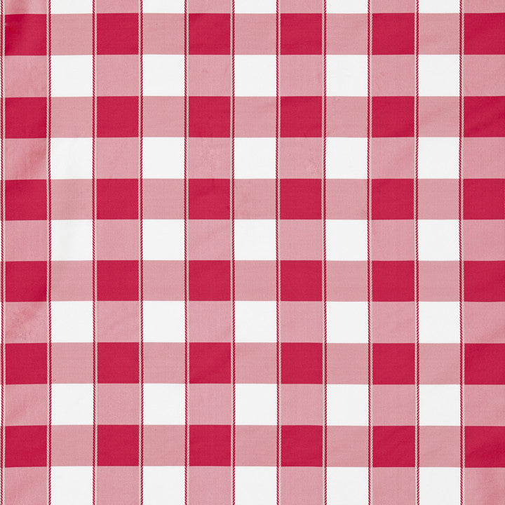 Chelsea Check Cerise 27024-008 by Scalamandre Fabric FALL 2015 100% Silk - Dry Clean Only V. 4, H. 4 3/8" 54" - Fabric Carolina -
