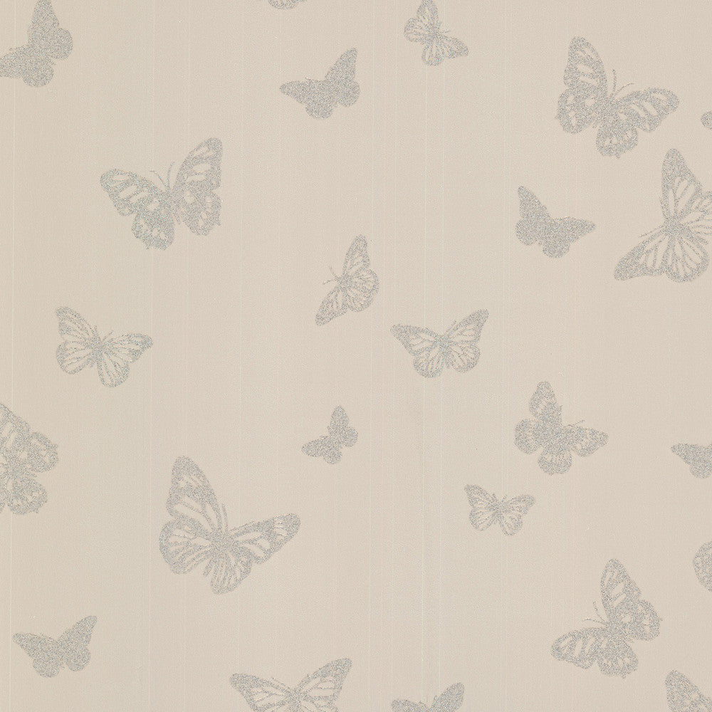 Café Pearl Butterfly Wallpaper by Brewster For Your Bath III Covers about 56.4 square feet 20.5-in by 33-ft long roll Unpasted 12.6 - Fabric Carolina -